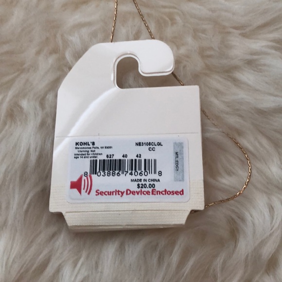 LC Lauren Conrad Gold Spikes Necklace Diamonds NWT - Picture 5 of 8